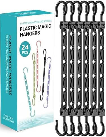 Space Saving Hangers for 144 Clothes, Reinforced Collapsible Hangers by Latoxcaa-SpaceMaster