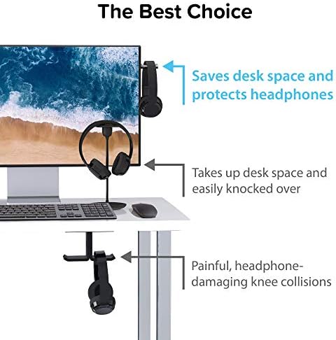 TotalMount Hidden Monitor Stand for Headphones – Does Not Block Monitor - Image 4