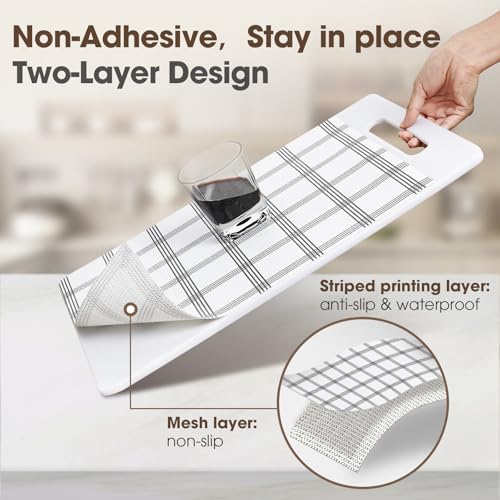 Drawer and Shelf Liner for Kitchen Cabinets, Stripes, 24IN X 30FT - Image 2