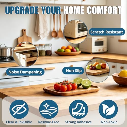 FATLODA 500PCS Cabinet Bumpers, Clear Rubber Bumpers Self Adhesive - Image 3