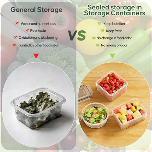 62 PCS Large Food Storage Containers with Lids (31 Lids & 31 Containers) - Image 5