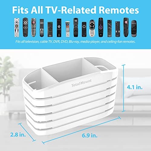 TotalMount Remote Control Holder – Premium Quality – Extra Stable – L White - Image 3