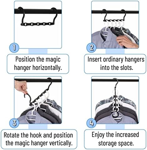 Mr. Pen- Space Saving Hangers, 16 pcs, 360° Rotating Hooks - Image 5