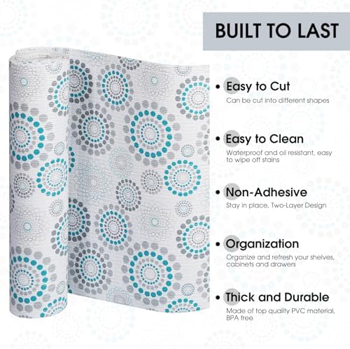 Drawer and Shelf Liner for Kitchen Cabinets, Spiral, 12IN X 20FT - Image 3