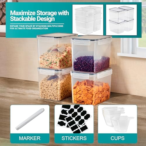 Sorbus Air Tight Pantry Storage Containers, with Lids (4 Pack) - Image 6