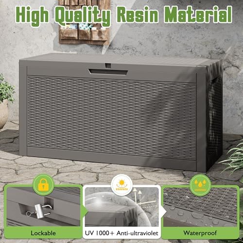 Outdoor Storage Box Waterproof, 70 Gallon Deck Box for Patio Storage - Image 3