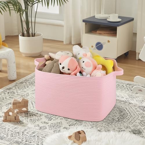 OIASKET 65L Extra Large Blanket Basket Living Room, 19.7"x15.8"x11.8" - Image 5
