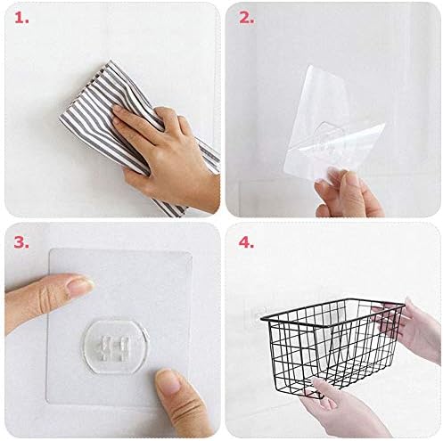 4 Pack Wire Storage Baskets Household Metal Wall-Mounted Containers Organizer Bins for Kitchen Bathroom Freezer Pantry Closet Laundry Room Cabinets Garage Shelf, 2 Large 2 Medium - Image 7