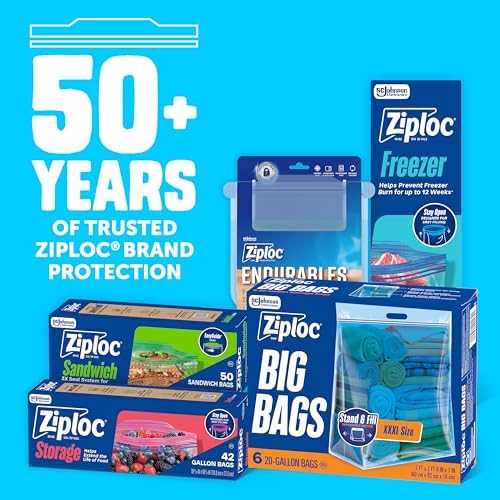 Ziploc Big Bags, 20 Gallon XXXL Reusable Storage Bags, 6 Count - Image 6
