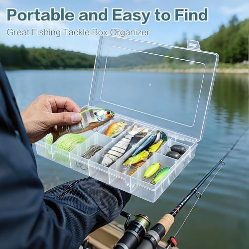 DILIBRA 2 Pack 36 Grids Large Plastic Organizer Box with Adjustable Divider - Image 6