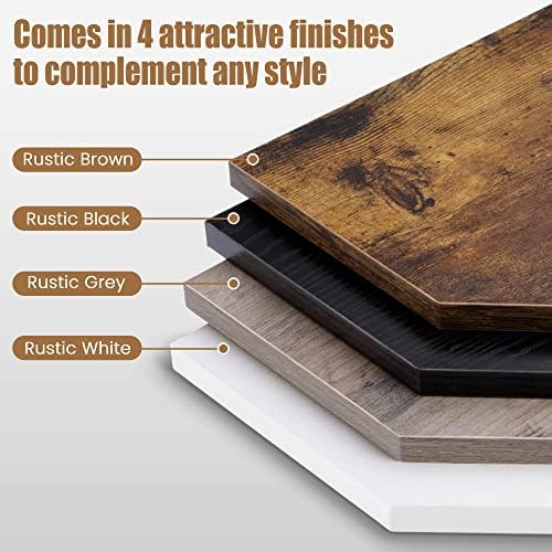 Fun Memories Corner Shelf Wall Mount, Floating Corner Shelves, Set of 4 Corner Wall Shelf Organizer, Rustic Wood Wall Storage Display Shelves for Living Room Bedroom Bathroom Kitchen, Classic Black - Image 5