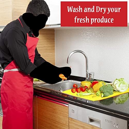 Dualplex® Fruit & Veggie Life Extender Liner for Fridge Refrigerator Drawers, 12x15 Inches (4 Pack) – Extends the Life of Your Produce & Prevents Spoilage (Yellow) - Image 6
