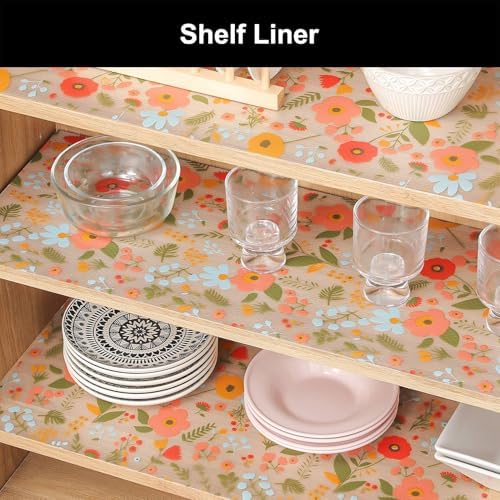 Cooyes Shelf Liner Non-Adhesive EVA Cabinet & Drawer Liner 17.5" x 78.7" - Image 2