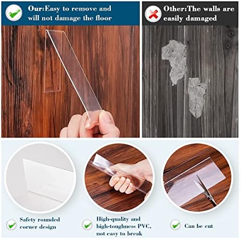 16-Pack Clear Under Sofa Blocker - 4.7" H x 252" L Gap Barrier - Image 5