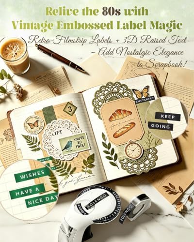 Embossing Label Maker, Scrapbook Junk Journal Supplies Embossed Label Maker - Image 2