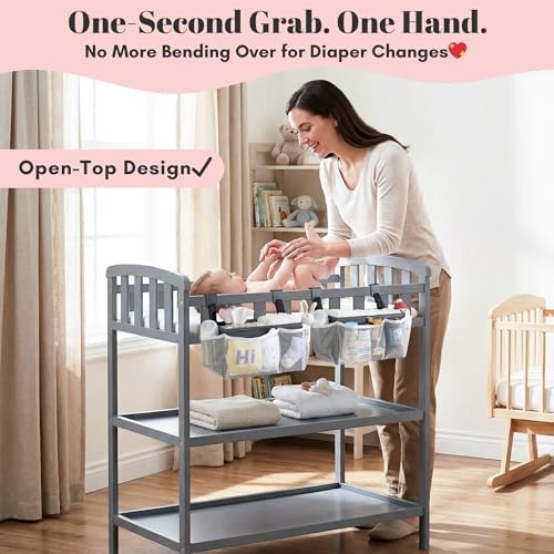 2-Pack Hanging Diaper Organizer for Crib, Playpen, Bassinet & Pack n Play - Image 5