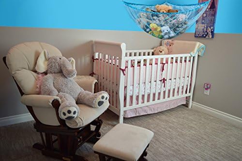 Handy Laundry Stuffed Animal Organizer Hammock, Mesh Toy Storage Net for Kids Room, Holds 30+ Plushies, Easy Wall Mount, Expands to 5.5 Feet, 2-Pack, White - Image 5