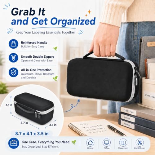 ALKOO Hard EVA Label Maker Case for DYMO LetraTag LT-100H, Case Only - Image 6