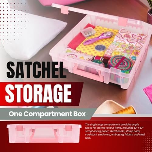 ArtBin Super Satchel 1-Compartment Craft Storage Box, Aqua - Image 4