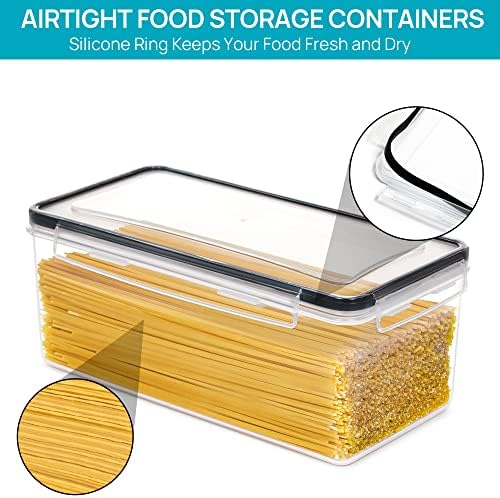 Vtopmart Pasta Storage Containers, 8 Pack, 3.2L Airtight Canisters - Image 3