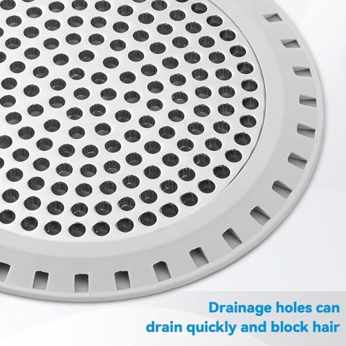 Shower Drain Hair Catcher,Aluvor Shower Drain Cover Bathtub Drain Strainer - Image 3