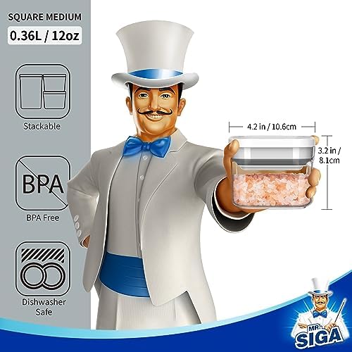 MR.SIGA 4 Pack Airtight Food Storage Container Set - Image 2