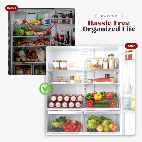 Utopia Kitchen Can Organizer For Pantry - Soda Can Storage Organizer Pantry, Fridge & Freezer Organization - Holds Food & Soup Can (Clear) - Image 6