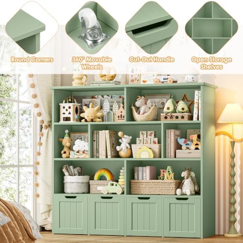 FINETONES Toy Storage Organizer with Movable Drawer Toy Organizer for Kids - Image 6