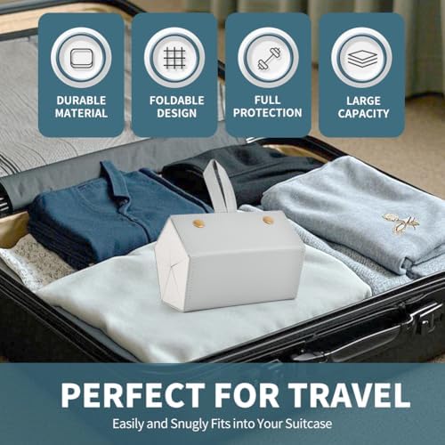 5 Slots Travel Sunglasses Organizer Holder, Foldable Travel Sunglass Case - Image 7
