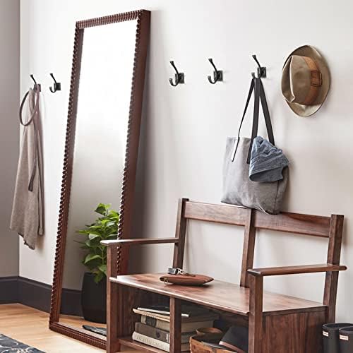 TUNNY 10 Pack Antique Design Wall Hanging Coat Hooks - Matte Black Coat Hooks Towel Hook for Entry Shoe Cabinet, Wardrobe Bathroom Bedroom Furniture Hardware - Image 5