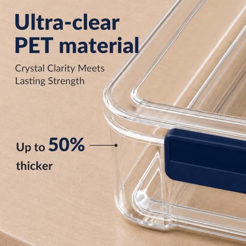 CATOOMUU 8-Pack 9x13 Clear Plastic Project Case, Stackable Storage Box - Image 6