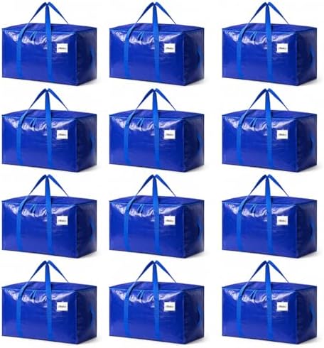 Extra Heavy Duty Large Moving Bags with Zippers and Reinforced Handles by Unknown