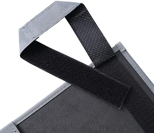 Zafit Hanging Bedside Caddy, Bedside Storage Organizer for Magazine, Phone, Remote control (5 Pockets-Grey) - Image 6