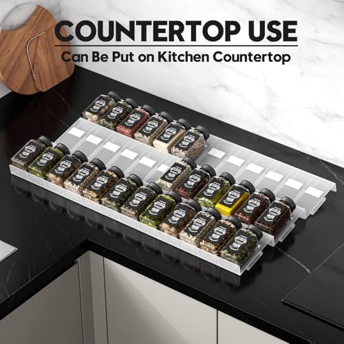 Famhap Spice Drawer Organizer 48 PCS, Expandable 2"-96" - Image 7