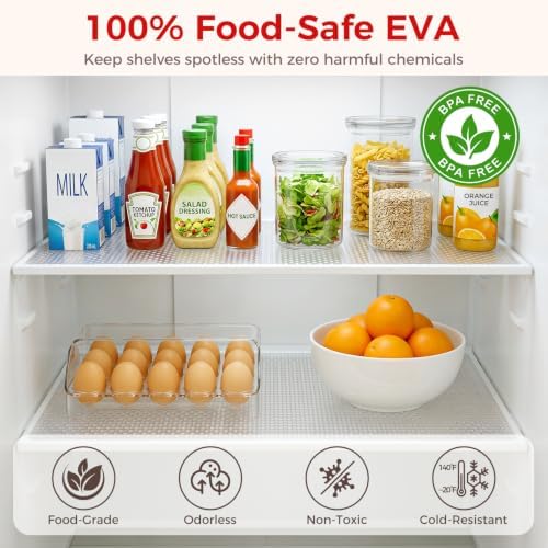 BAGAIL Refrigerator Shelf Liner, Non-Slip Drawer Cabinet Liner, 20"x20' - Image 3