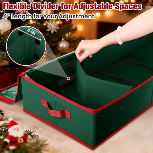 Wrapping Paper Organizer Storage, Christmas Wrapping Paper Storage, Green - Image 5