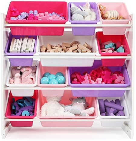 Humble Crew Kids Toy Organizer with 12 Bins, 4 Tier Storage for Playroom - Image 3