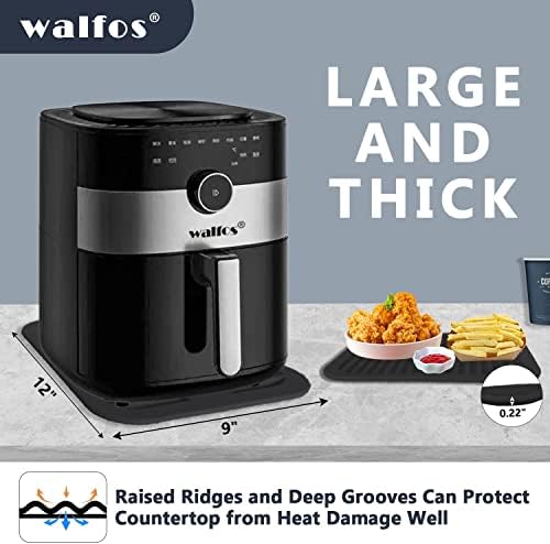 Walfos Silicone Trivets for Hot Pots and Pans - 446°F Heat Resistant Hot Pads for Kitchen Counter- 4 Pcs Multi-Purpose & Versatile Trivet Mat - Long-Lasting & Flexible Silicone Hot Pad（Black） - Image 5
