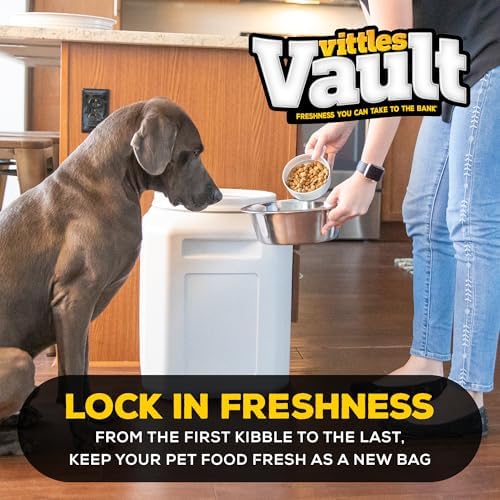 Vittles Vault Airtight Pet Food Storage Container + Scoop, Fits Up to 50lbs - Image 5