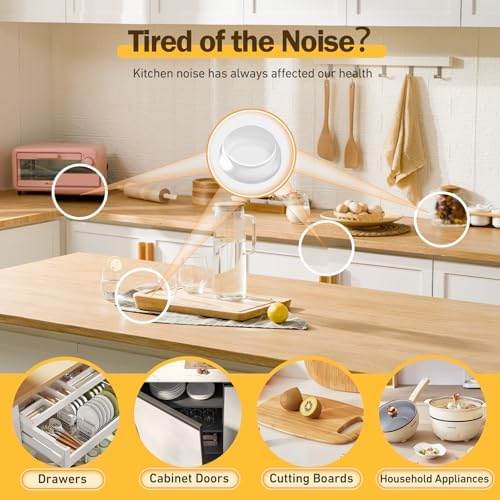 Silicone 320 Pcs Cabinet Door Bumpers Round, Self Adhesive Bumpers - Image 5