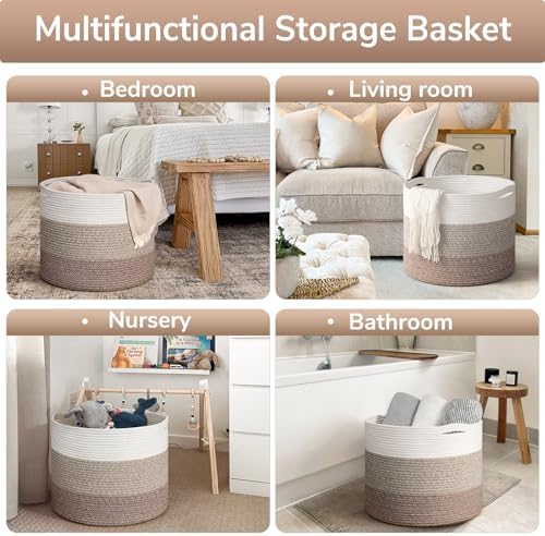 Goodpick Woven Basket for Blankets & Toys, Nursery & Living Room Decor, 45L - Image 6