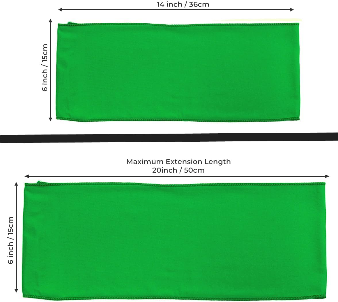 MDS Pack of 75 Spandex Chair Sashes Bows Elastic Stretch Dining Chair Bands Ties Without Slider Buckle Universal fits for Wedding Baby Shower Birthday Party Banquet Event Decoration - Light Green