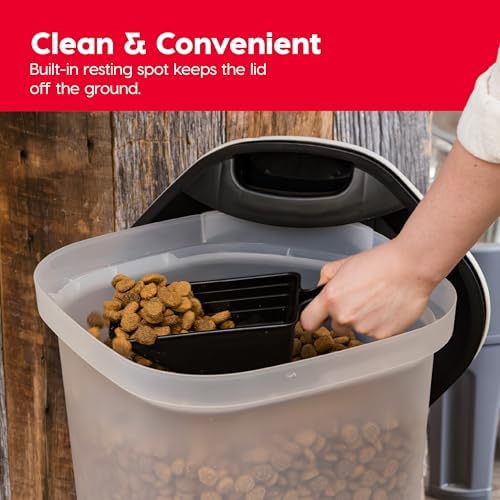 IRIS USA Dog Food Storage Container, Up to 25 lbs, Black, Made in USA - Image 6