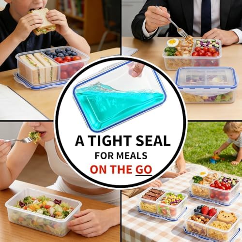 KIGI Food Storage Containers for Meal Prep & Lunch, 4.7 Cup 3 Pack 12-Piece - Image 5