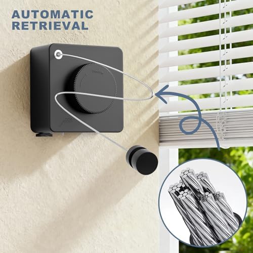 Retractable Clothesline Indoor Non-Sagging Laundry Line - Image 5