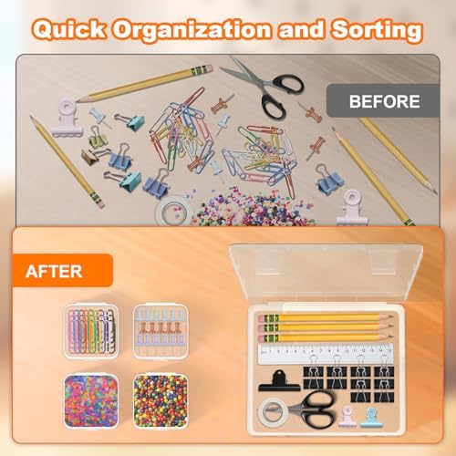 4 Pack 120 Pcs Bead Organizer Box, Clear Plastic Storage Containers - Image 3