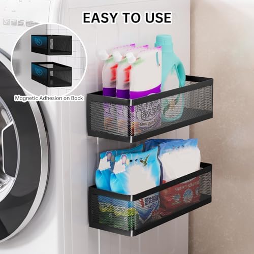 2-Pack Magnetic Shelves Laundry Room Organization - Image 6