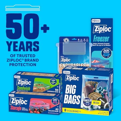 Ziploc Big Bags, 10 Gallon XXL Reusable Storage Bags, 8 Count - Image 6