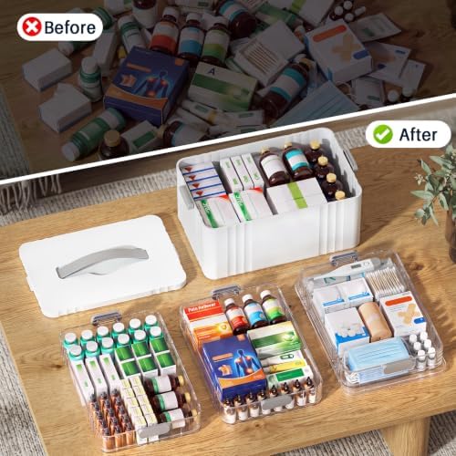 4-Tier Medicine Organizer - Multipurpose Medicine Cabinet Storage Box - Image 6