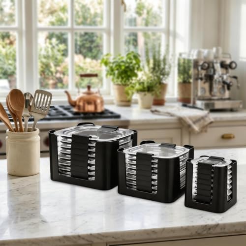 Food Storage Container Lid Organizer for Rubbermaid Brilliances Nap-On Lids - Image 7